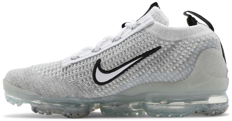 Nike Air VaporMax 2021 Flyknit GS White Metallic Silver