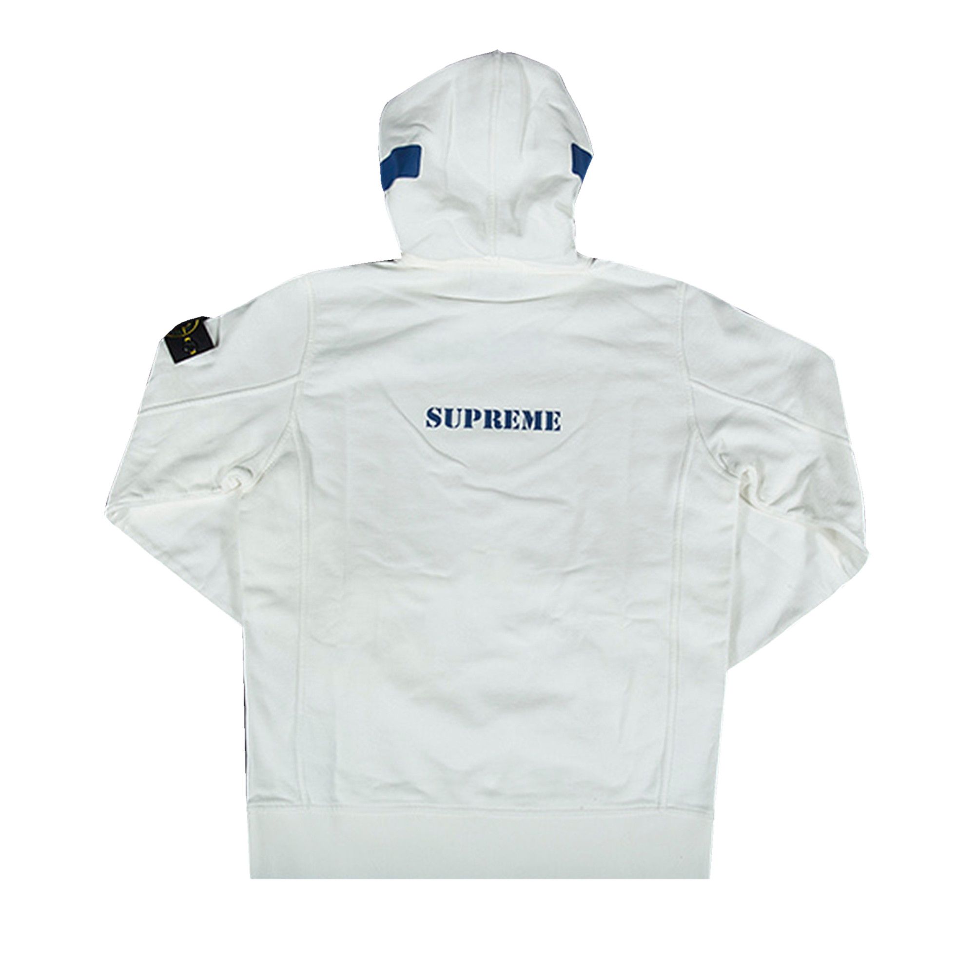 Stone island supreme hoodie white clearance