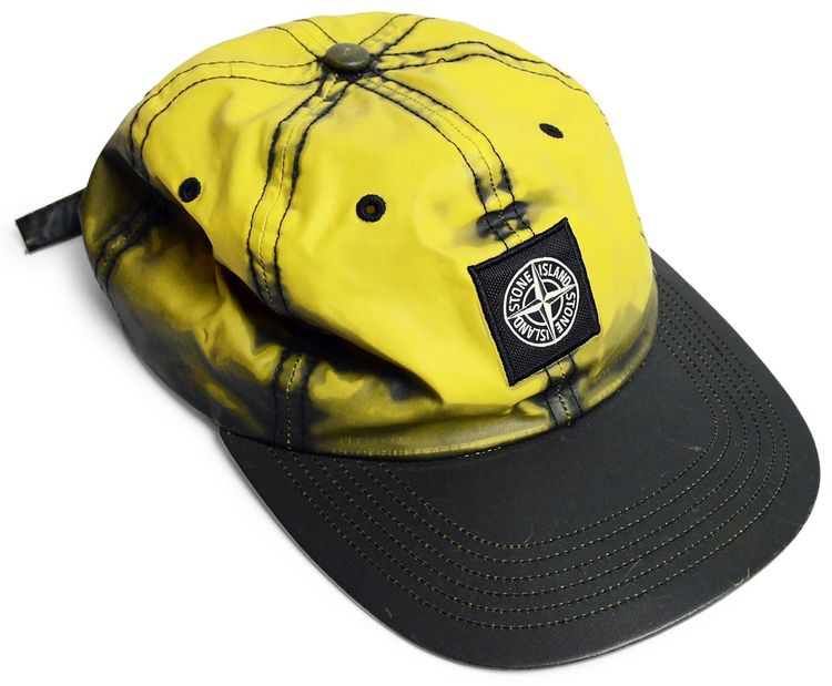 Supreme x Stone Island Heat Reactive 6 Panel Cap Black