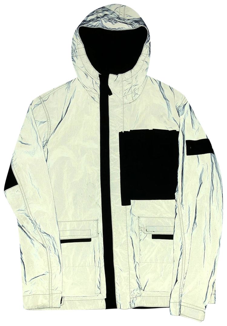 Stone Island Mussola Gommata Reflective Jacket Grey