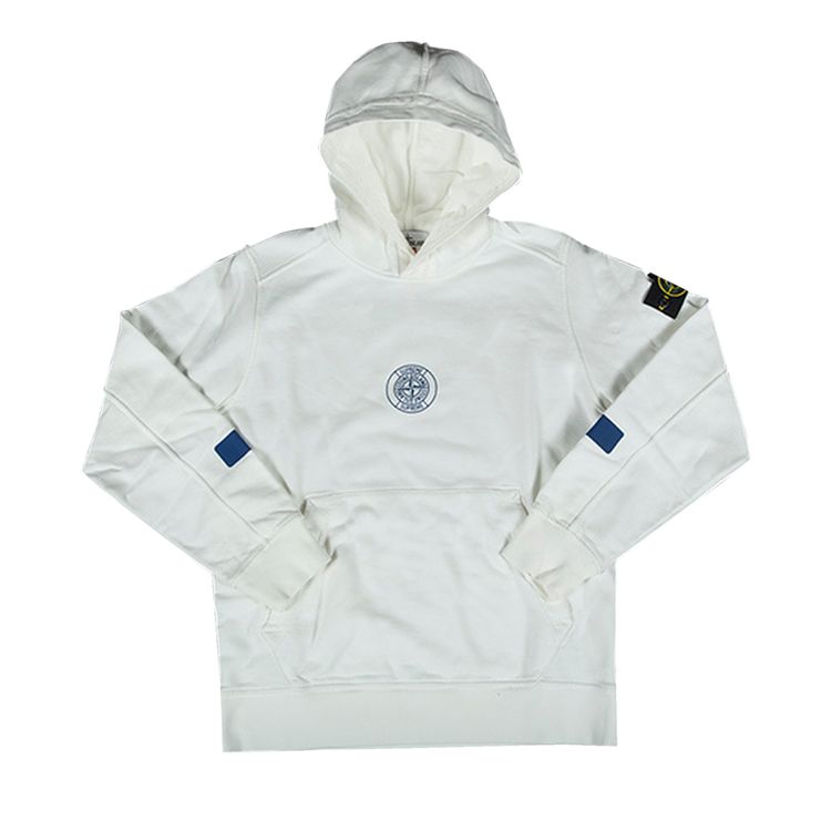 Supreme x Stone Island Hooded Sweatshirt White
