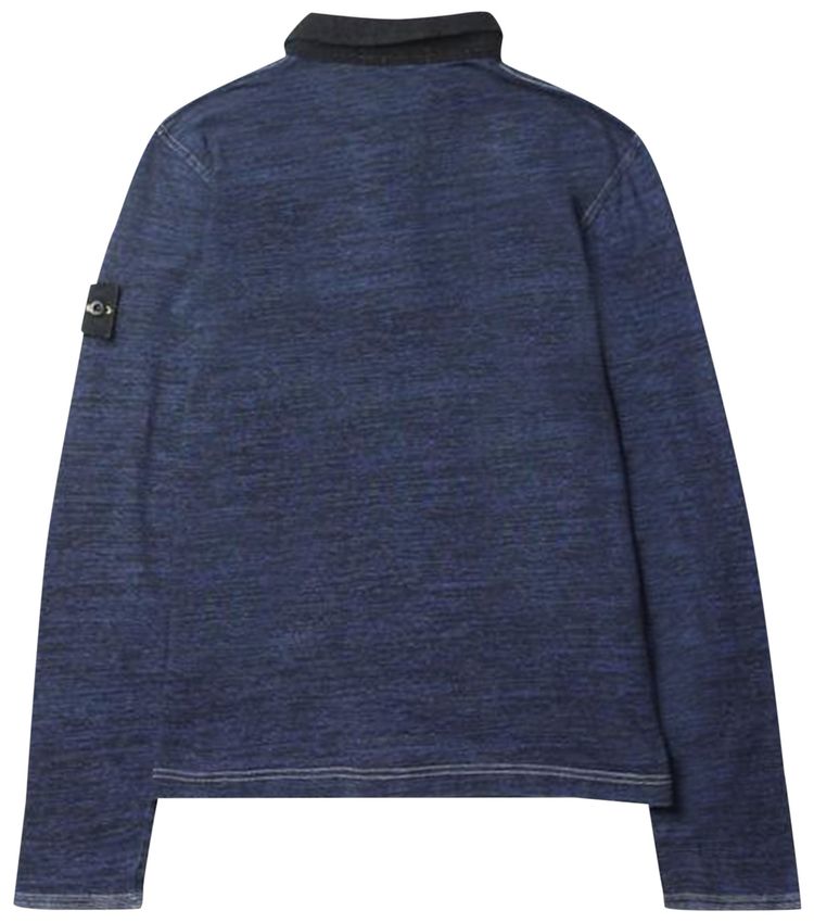 Stone Island Collared Knit Blue