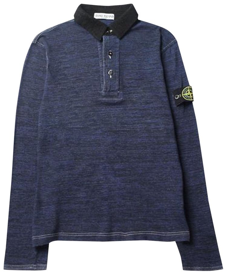 Stone Island Collared Knit Blue