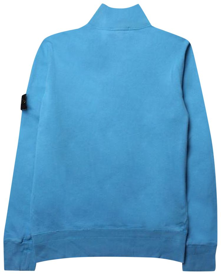 Stone Island Quarter Zip Sweatshirt Blue