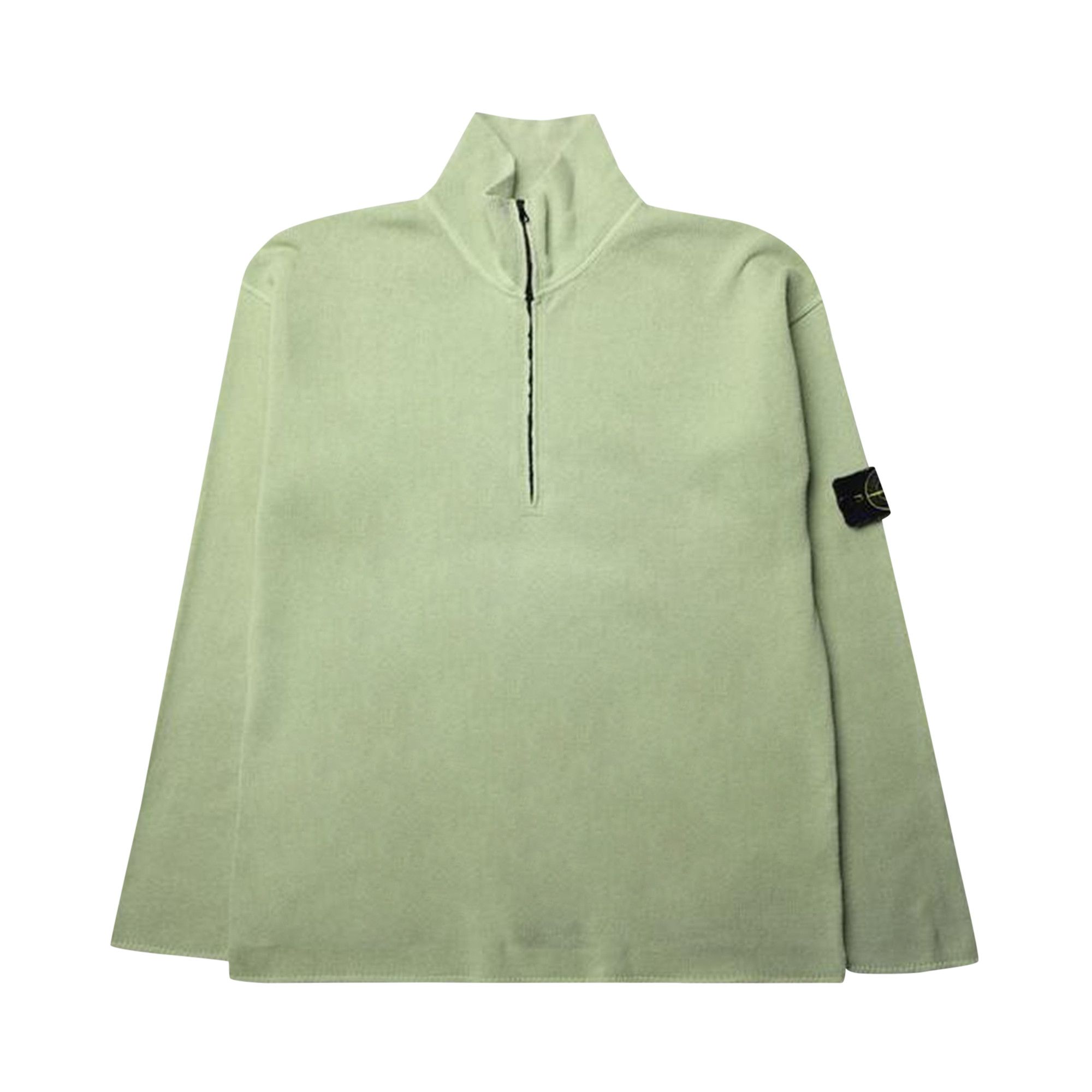 Buy Stone Island Quarter Zip Knit 'Green' - 0534