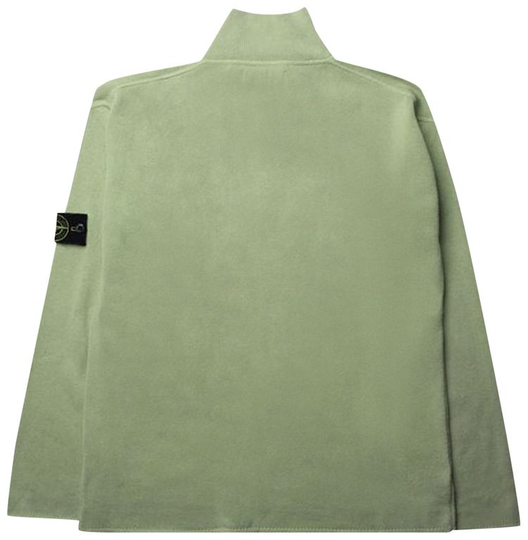 Stone Island Quarter Zip Knit Green