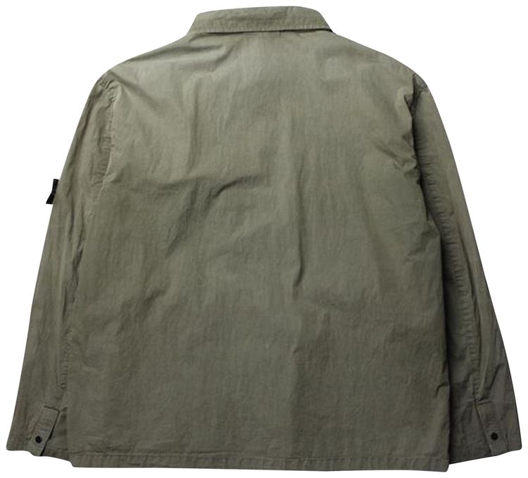 Stone Island Khaki Overshirt Green