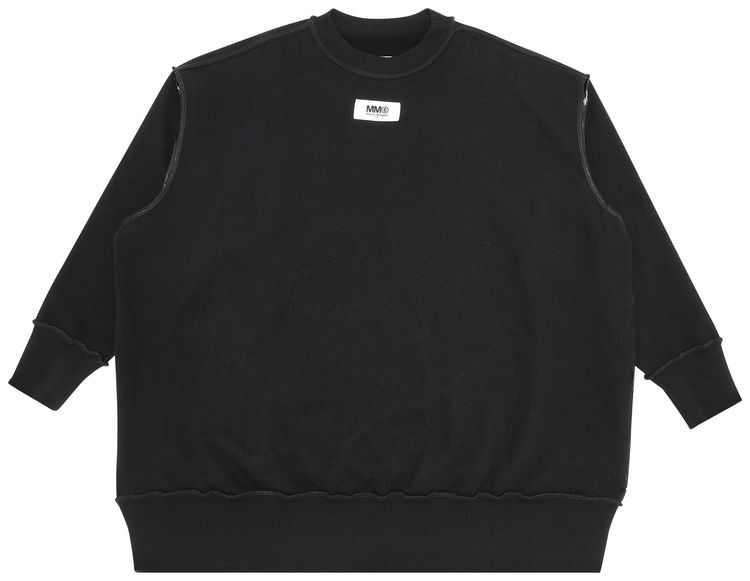 MM6 Maison Margiela Reversed Oversized Sweatshirt Black