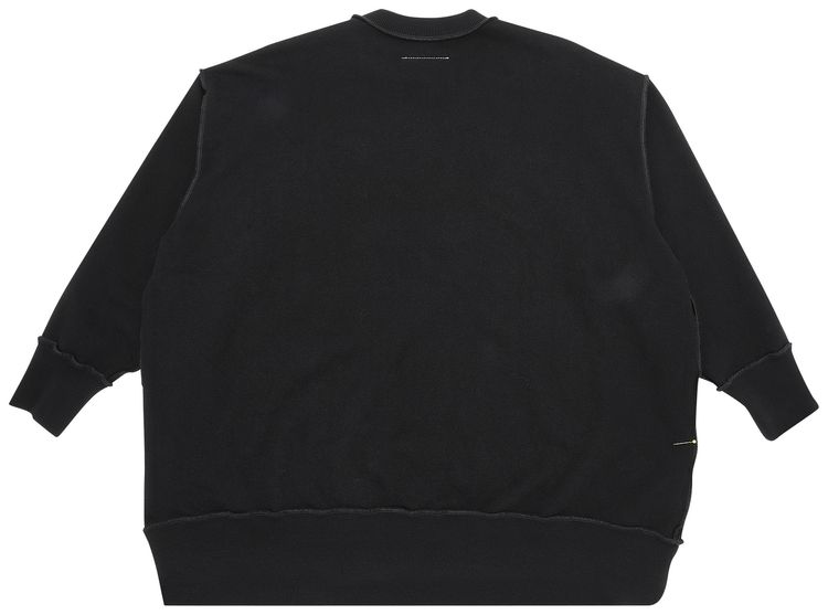 MM6 Maison Margiela Reversed Oversized Sweatshirt Black