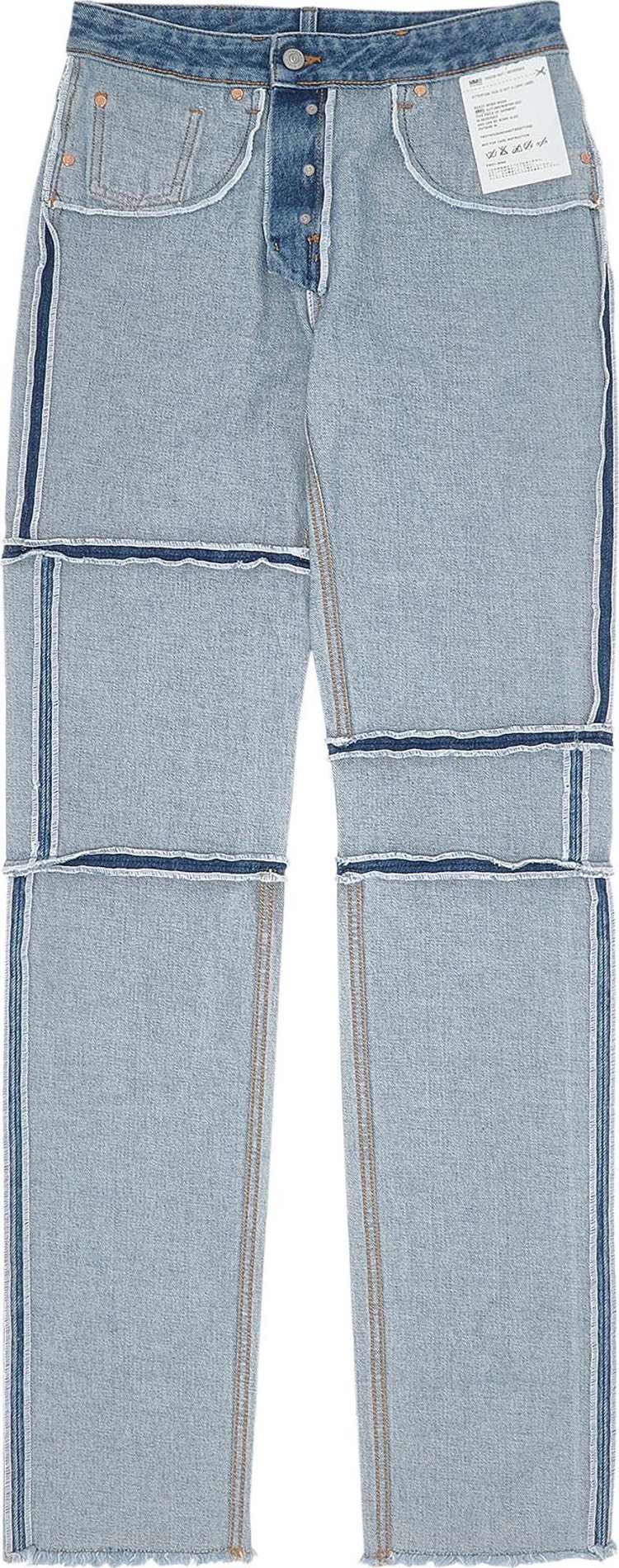 MM6 Maison Margiela Inside Out Panelled Jeans 'Seasonal Light'