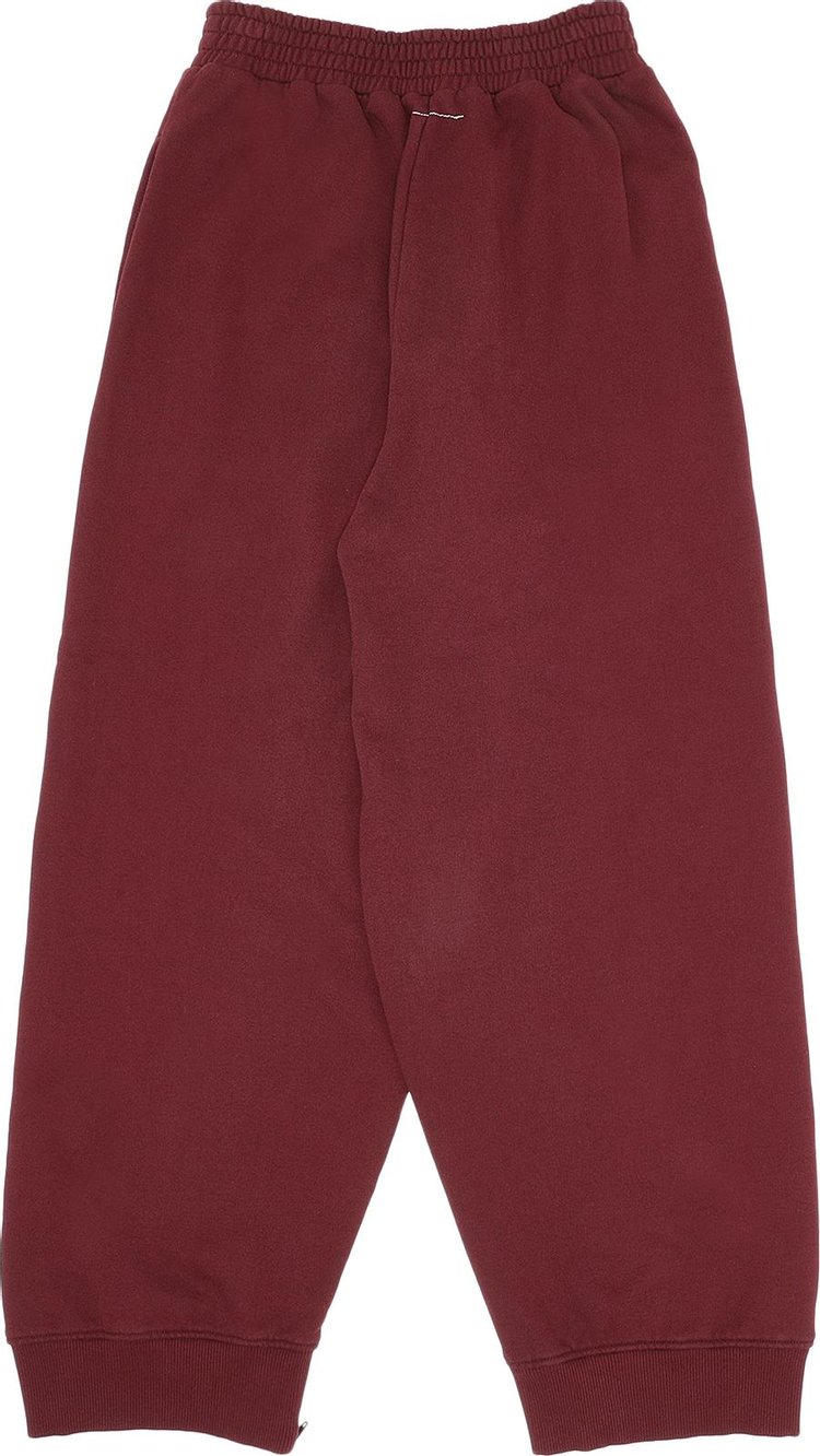 MM6 Maison Margiela Oversized Tracksuit Trousers Burgundy