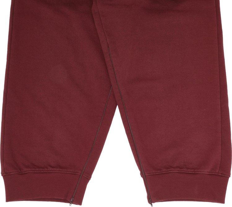 MM6 Maison Margiela Oversized Tracksuit Trousers Burgundy