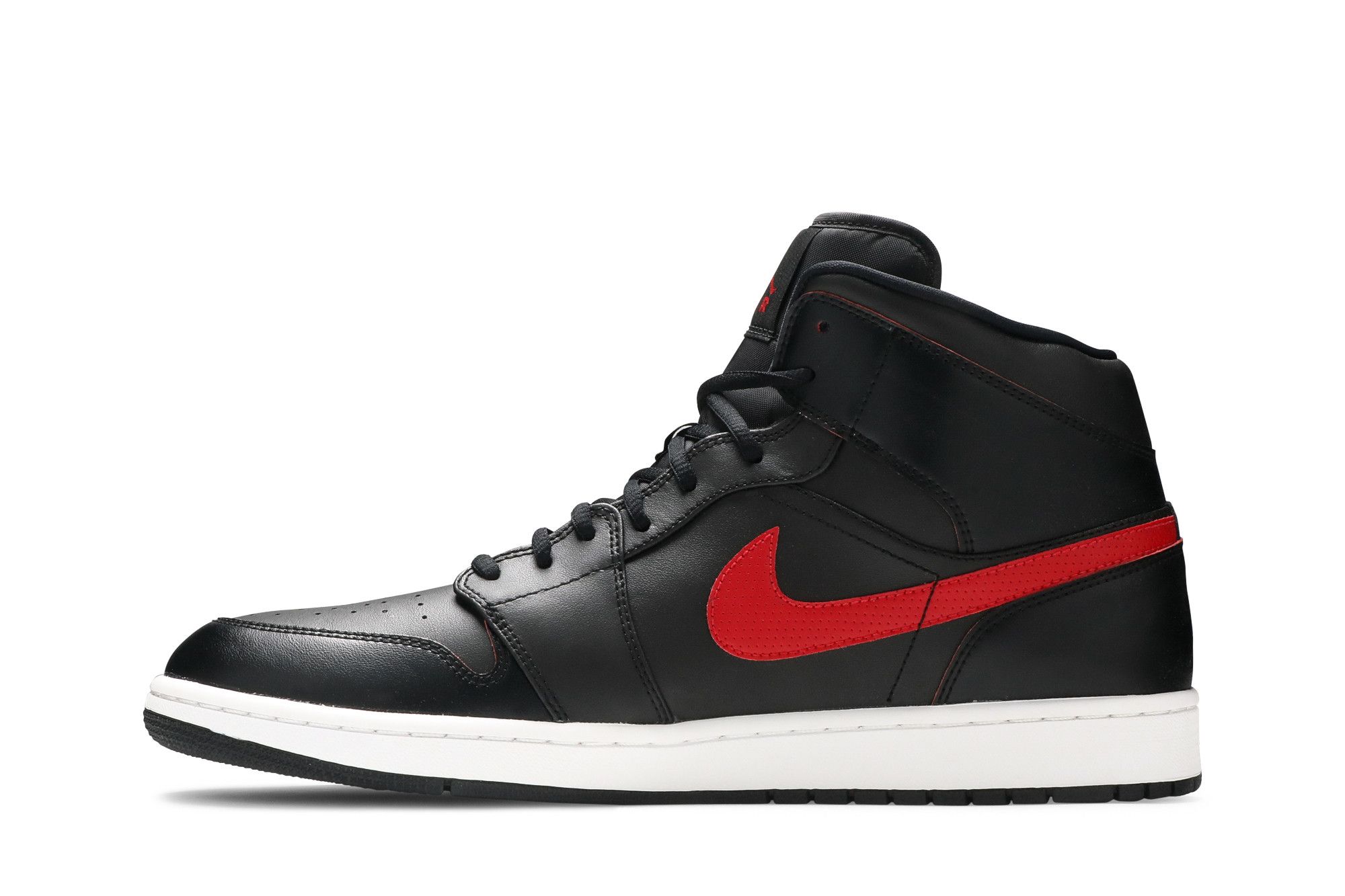 Buy Air Jordan 1 Retro Mid 'Black Team Red' - 554724 009 | GOAT