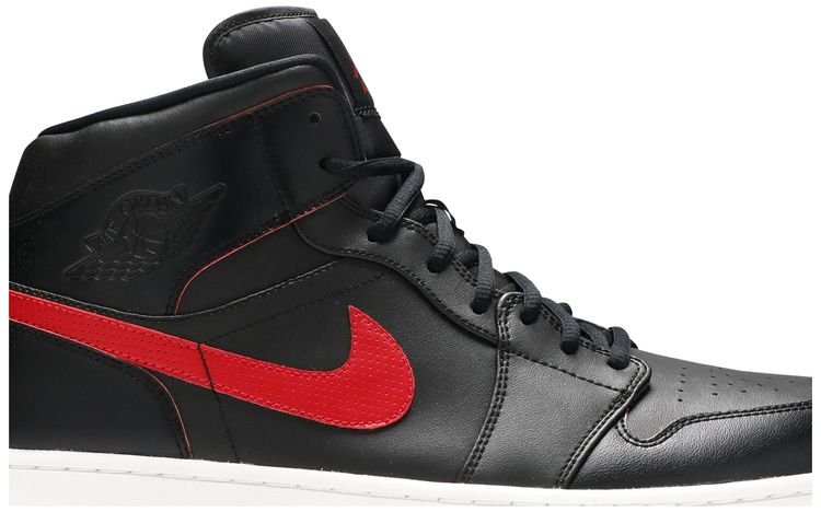 Air Jordan 1 Retro Mid Black Team Red