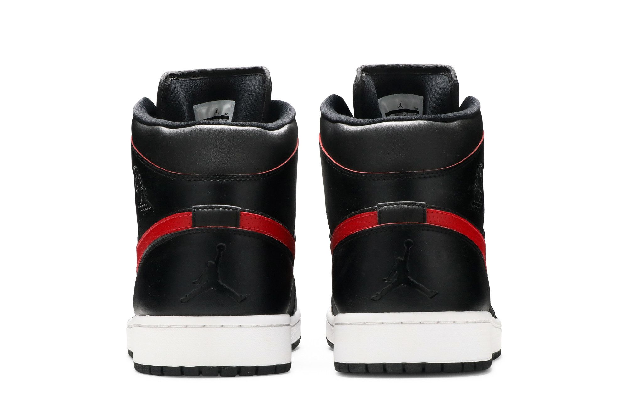 Jordan 1 retro mid black team red discount