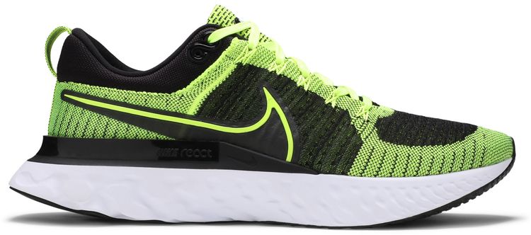 Nike React Infinity Run Flyknit 2 Volt Black