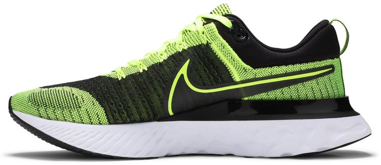 Nike React Infinity Run Flyknit 2 Volt Black