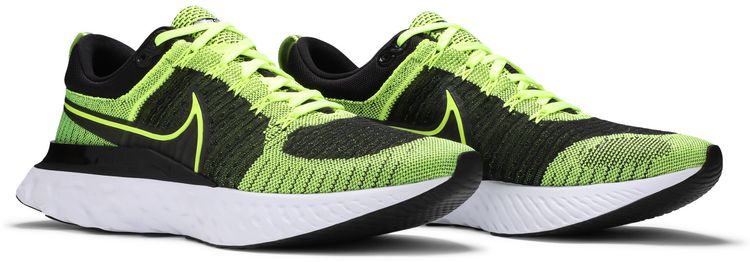Nike React Infinity Run Flyknit 2 Volt Black
