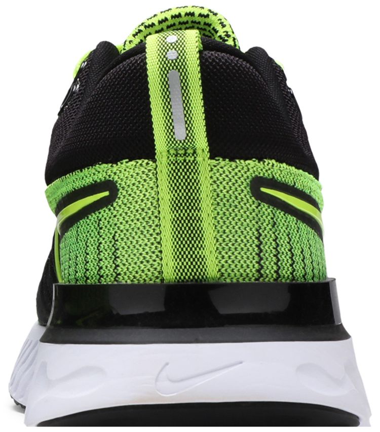 Nike React Infinity Run Flyknit 2 Volt Black