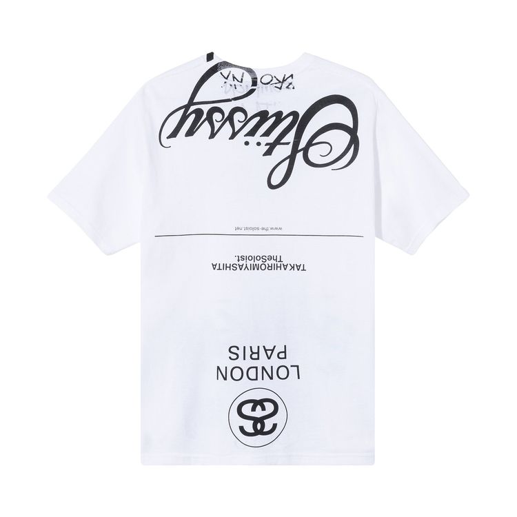 Stussy x Takahiro Miyashita The Soloist World Tour Collection T Shirt White