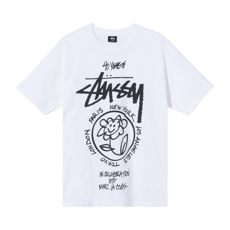 Stussy x Marc Jacobs World Tour Collection T-Shirt 'White'