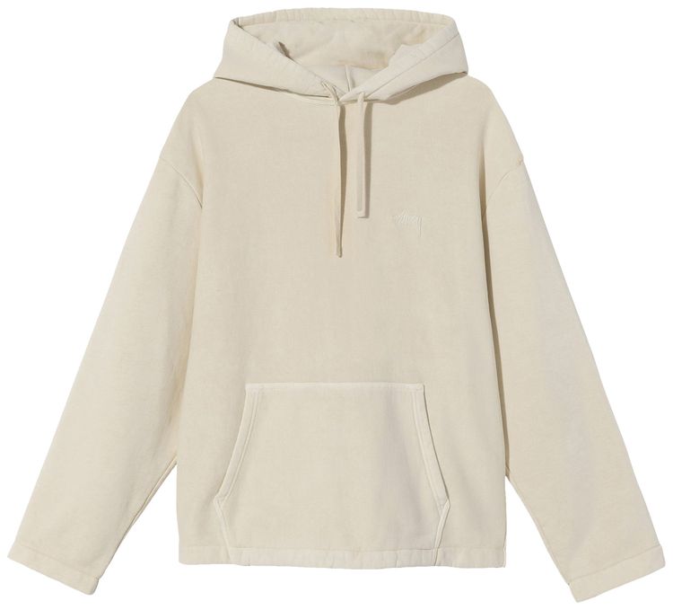 Stussy x No Vacancy Inn Fleece Hoodie Cement