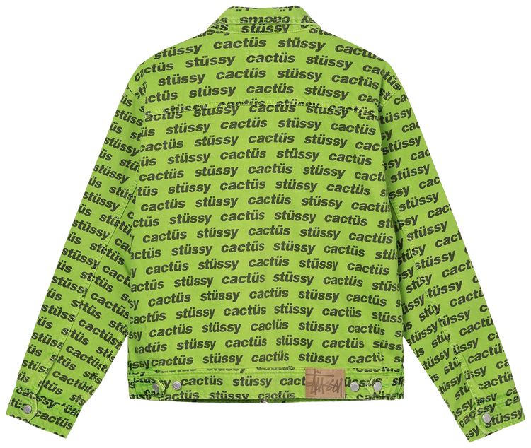 Stussy x Cactus Plant Flea Market Zip Work Jacket Green