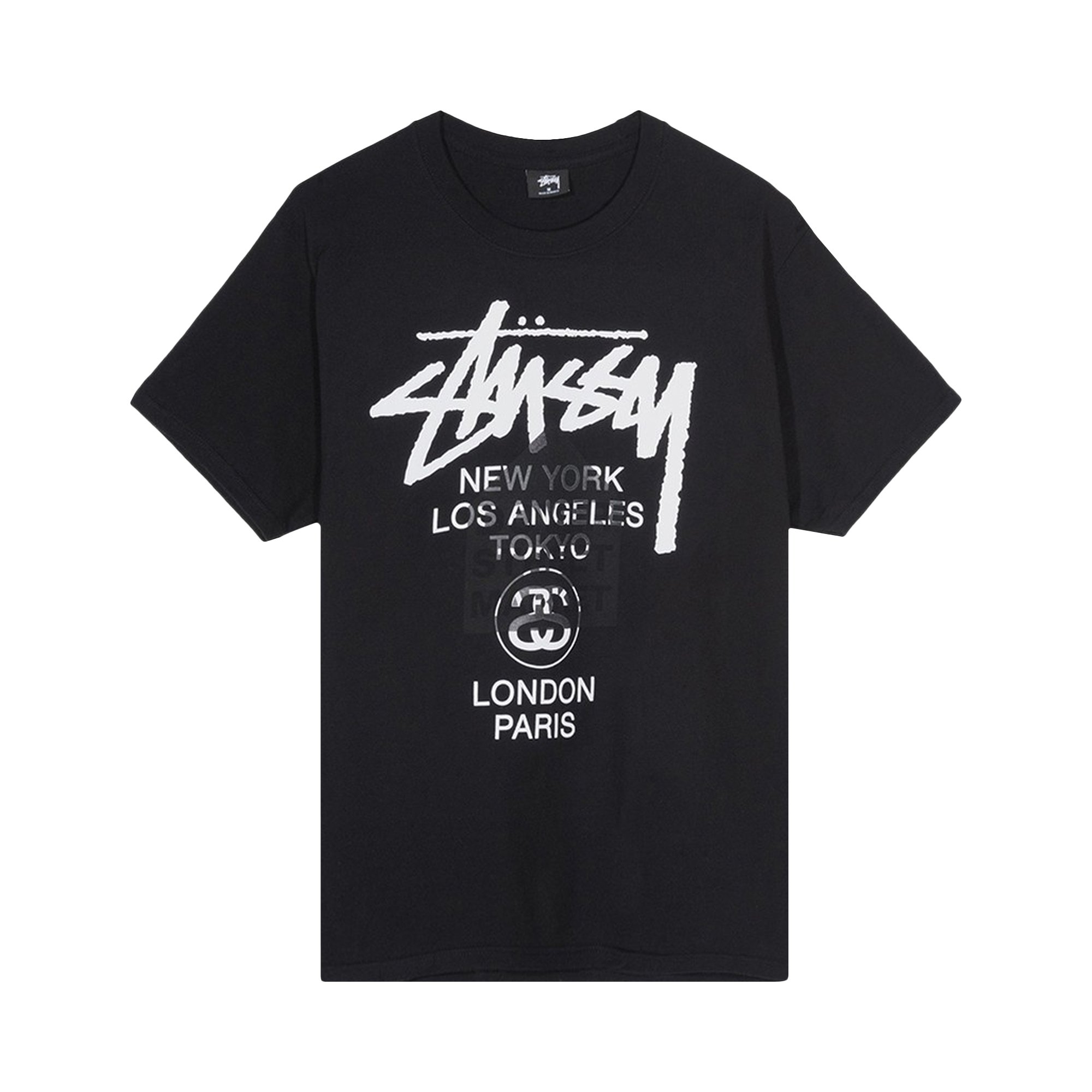 Buy Stussy x Dover Street Market World Tour T-Shirt 'Black