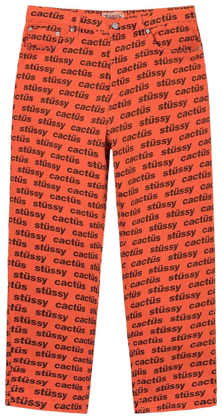 Stussy x Cactus Plant Flea Market Big Ol Jean Orange