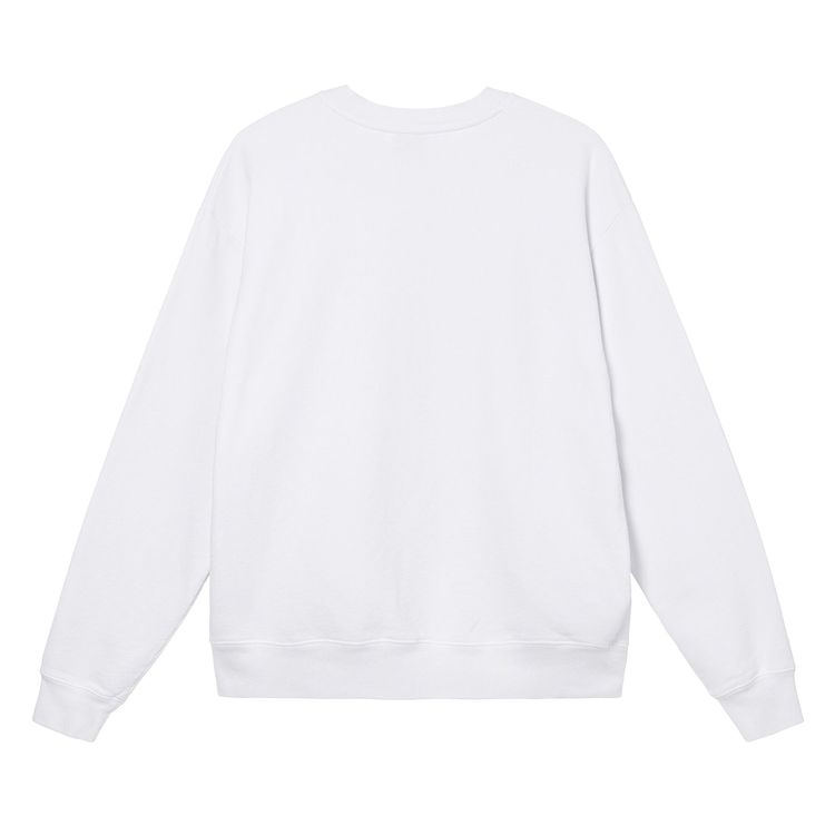 Stussy x Cactus Plant Flea Market Heart Crewneck Sweatshirt White
