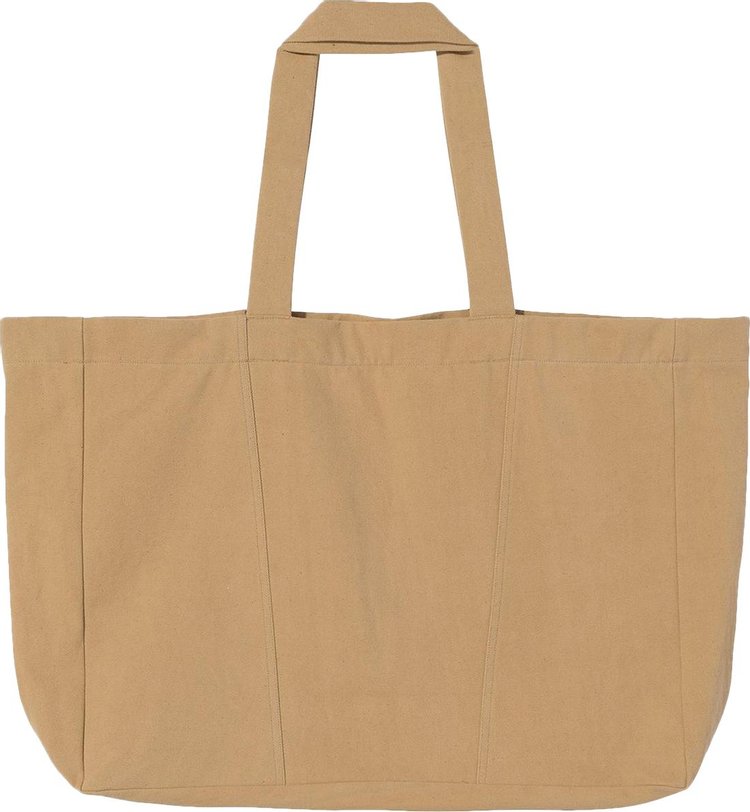 Stussy x No Vacancy Inn Oversized Canvas Tote Beige