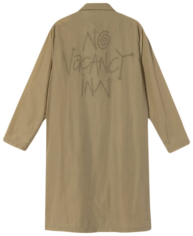 Stussy x No Vacancy Inn Light Weight Coat Beige