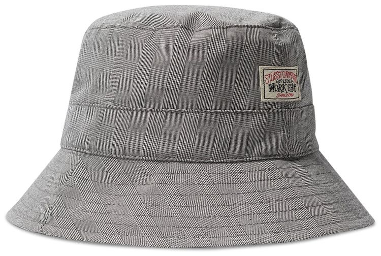 Stussy x Our Legacy Bucket Hat Prince Of Wales Check