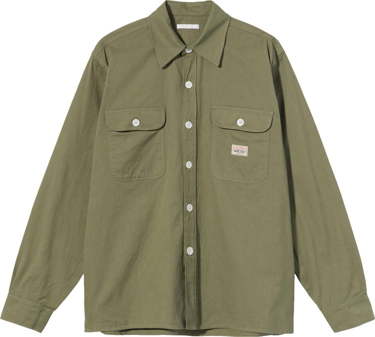 Stussy x Our Legacy Country Shirt 'Green Light Twill'