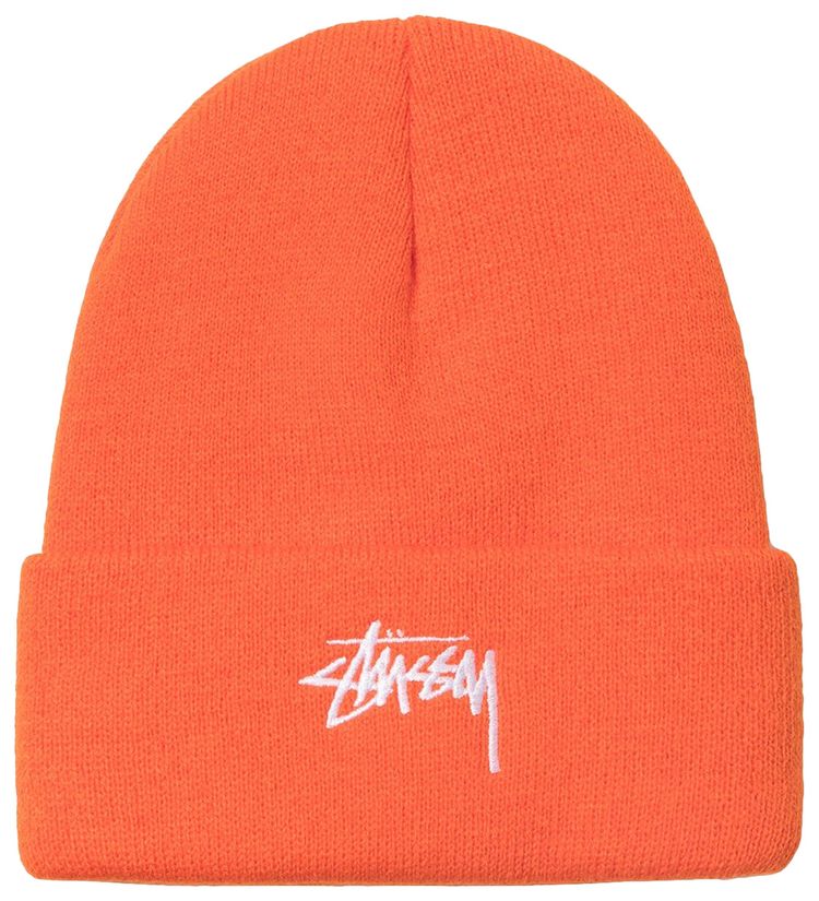 Stussy x Our Legacy Recycled Cotton Beanie Orange