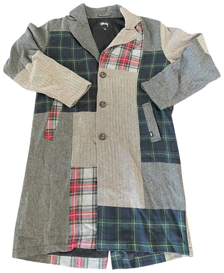Stussy Patchwork Overcoat Multicolor