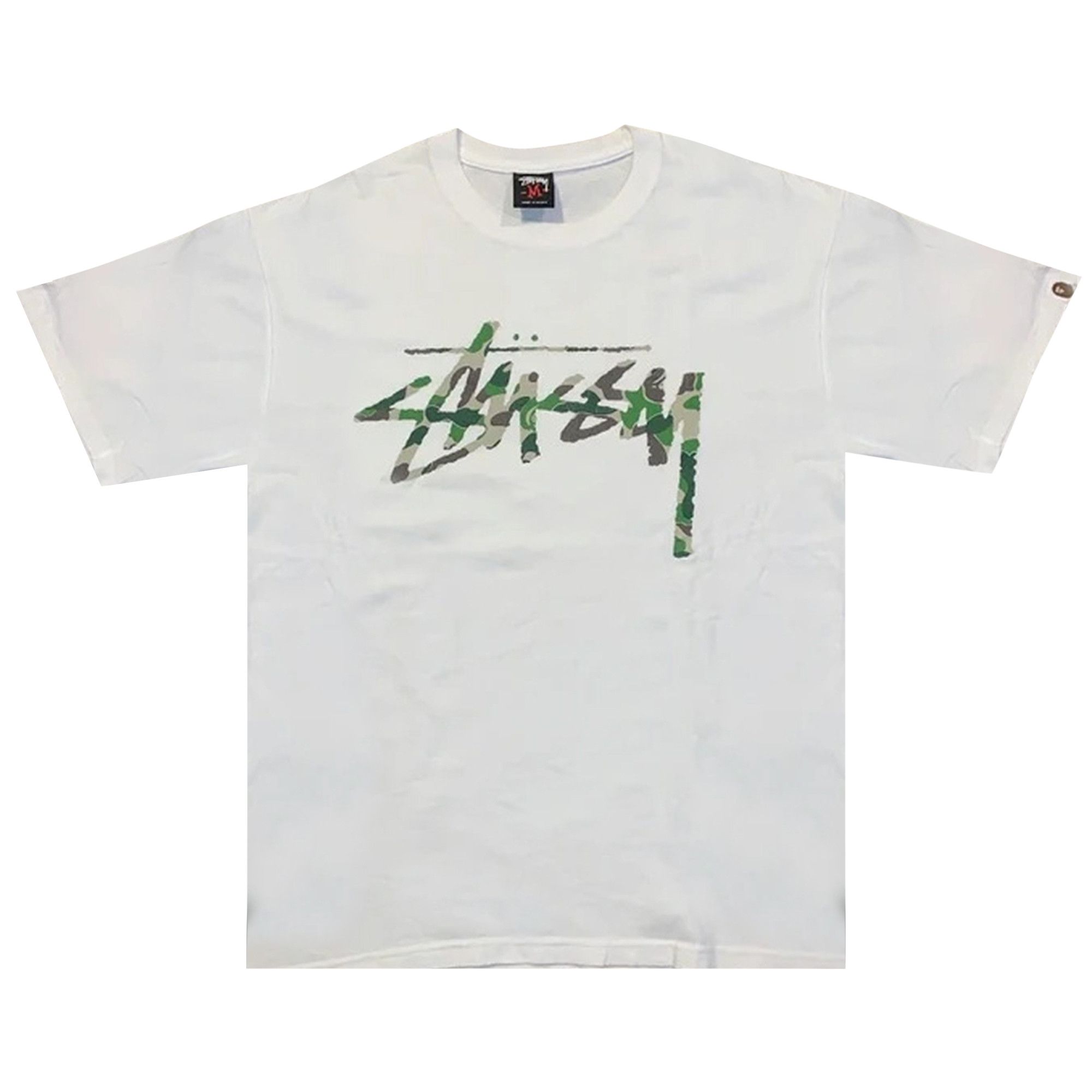Buy Stussy x BAPE 30th Anniversary Camo Tee White 0535 100000103B30C WHIT GOAT