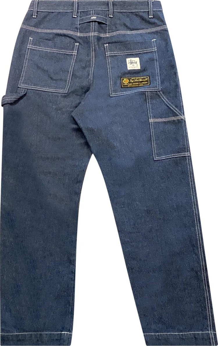 1017 ALYX 9SM x Stussy x Loro Piana Carpenter Pant Blue Denim