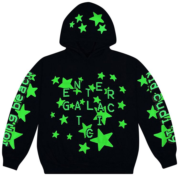 Cactus Plant Flea Market x Kid Cudi Enter Galactic Hoodie Blue