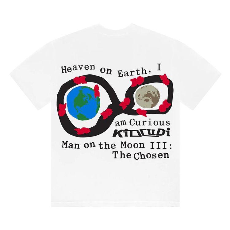 Cactus Plant Flea Market x Kid Cudi For MOTM III Heaven On Earth Tee White
