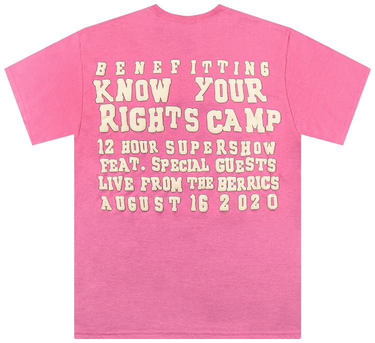 Cactus Plant Flea Market x Kerwin Frost Telethon Tee Pink