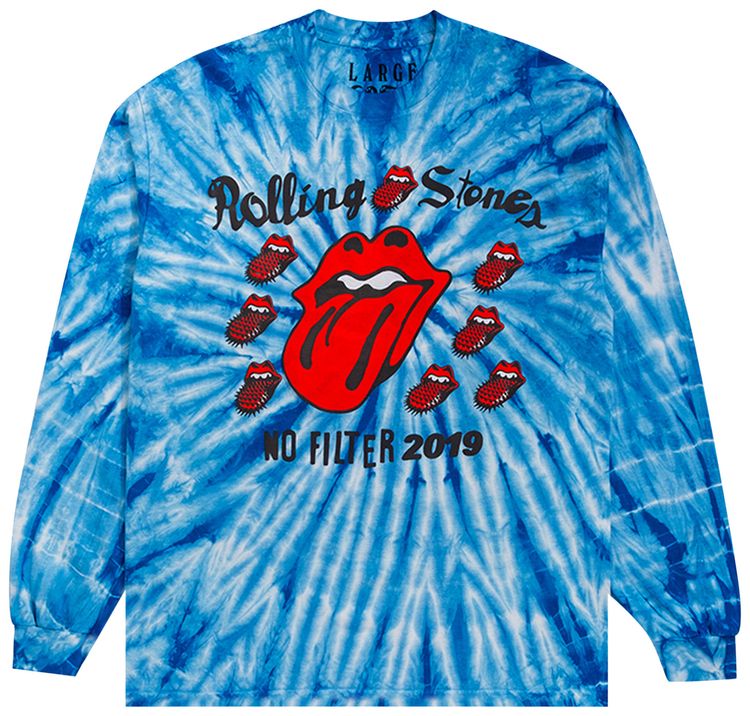 Cactus Plant Flea Market Rolling Stones No Filter Tour Long Sleeve Tee Multicolor