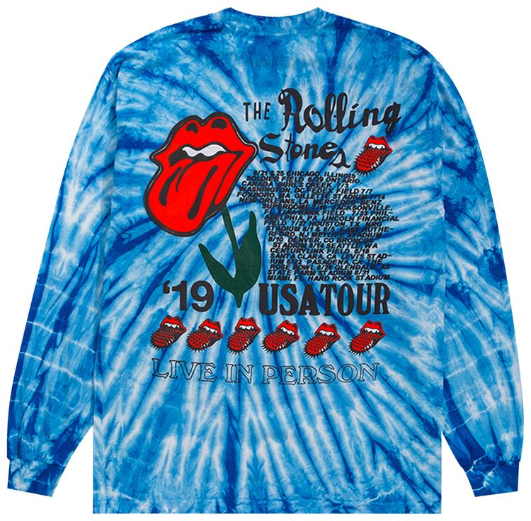 Cactus Plant Flea Market Rolling Stones No Filter Tour Long Sleeve Tee Multicolor