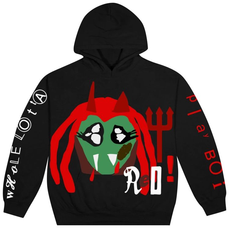 Cactus Plant Flea Market x Playboi Carti Whole Lotta Red King Vamp Hoodie Black
