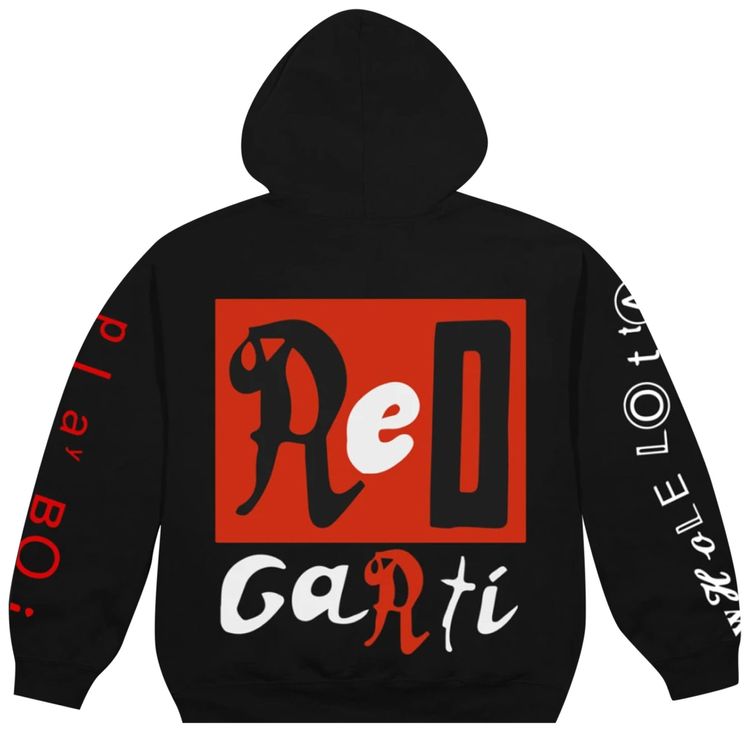 Cactus Plant Flea Market x Playboi Carti Whole Lotta Red King Vamp Hoodie Black