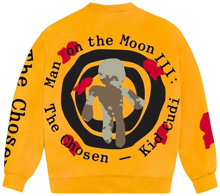 Cactus Plant Flea Market x Kid Cudi For MOTM III Beautiful Trip Crewneck Yellow