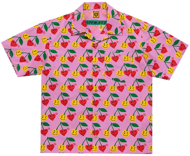 Human Made x Cactus Plant Flea Market Were Good Aloha Shirt Pink