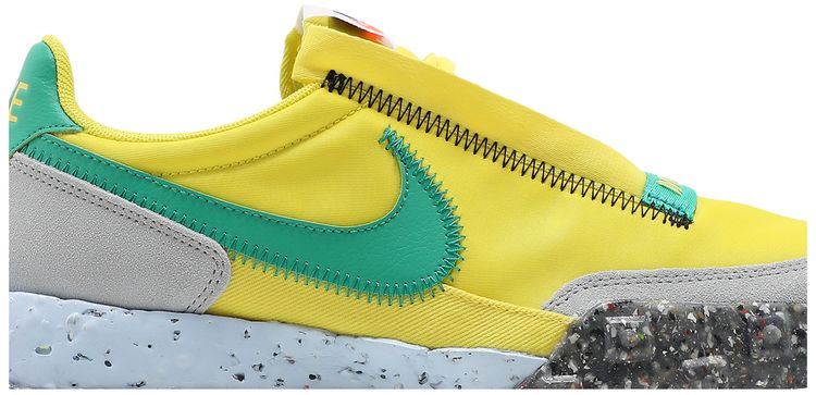 Nike Wmns Waffle Racer Crater Yellow Strike Roma Green