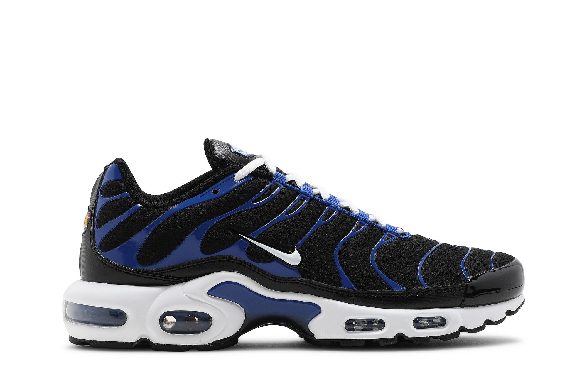 nike air max plus black racer blue