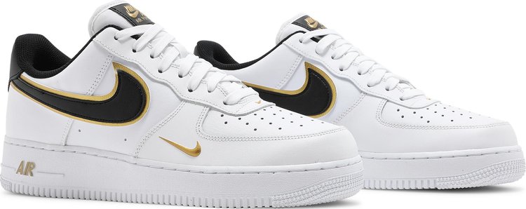 Air Force 1 07 LV8 Metallic Swoosh Pack   White Metallic Gold